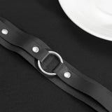 Punk Leather Upper Arm Bracelet Men Gothic Halloween Accessories