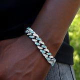 Colorful Crystal Cuban Chain Bracelet