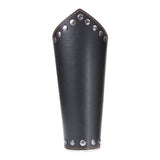 Gothic Rock Leather Wide Cuff Bracelet