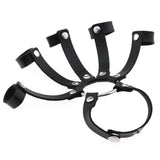 Punk Leather Wristband Cuff Bracelet Goth Party Accessory