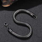 Punk Bracelet Stainless Steel Snake Chain Link Bracelet Women Men Jewelry GS0078