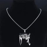 Punk Spiked Choker Necklace Stainless Steel Pendant Jewelry N4507S03
