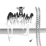 Punk Spiked Choker Necklace Stainless Steel Pendant Jewelry N4507S03