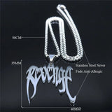 Punk Spiked Choker Necklace Stainless Steel Pendant Jewelry N4507S03