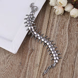 Punk Centipede Stainless Steel Bracelet for Men Women