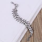 Punk Centipede Stainless Steel Bracelet for Men Women