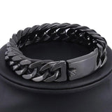 Punk Chain Bracelet Stainless Steel Hip Hop Miami Cuban Link for Men
