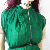 Punk Chain Hoop Pendant Harness Belt for Women Grunge Body Accessories