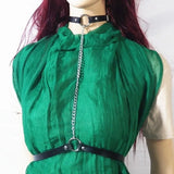 Punk Chain Hoop Pendant Harness Belt for Women Grunge Body Accessories