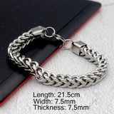 Punk Chain Link Stainless Steel Couple Bracelet