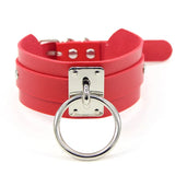 Punk Choker Collar Leather Necklace Gothic Harajuku Jewelry