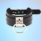 Punk Choker Collar Leather Necklace Gothic Harajuku Jewelry