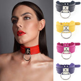 Punk Choker Collar Leather Necklace Gothic Harajuku Jewelry