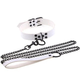 Punk Choker Necklace Women Jewelry Boho Pu Leather Leash Necklace
