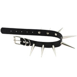 Rivet Spike Leather Choker Punk Necklace for Women