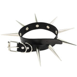 Rivet Spike Leather Choker Punk Necklace for Women