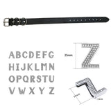 Punk Chunky Big Letters Choker Necklace Exaggerated Wide PU Collar
