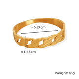 Chunky Heavy Metal Cuff Bangle for Women Jewelry
