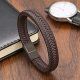 Punk Classic Bracelet 16 Strands Woven Leather Men's Jewelry