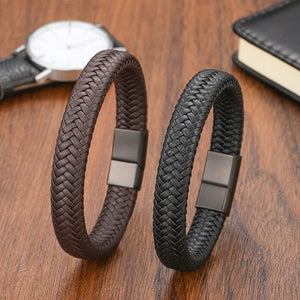 Punk Classic Bracelet 16 Strands Woven Leather Men's Jewelry