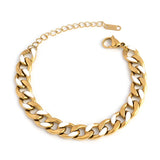 Colorful Drip Rubber Thick Steel Bracelet Party Jewelry