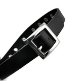 Punk Studded Leather Choker Chain Necklace for Men/Women