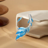 Punk Gradient Fish Ear Cuff Clip Earrings for Women