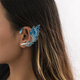 Punk Gradient Fish Ear Cuff Clip Earrings for Women