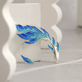 Punk Gradient Fish Ear Cuff Clip Earrings for Women
