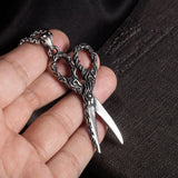 Punk Stylist Scissors Pendant Necklace Men's Hip Hop Rock Biker Jewelry