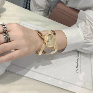 Punk Cuff Bangles For Women Big Round Bracelets & Bangles