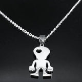 Punk Skull Gothic Pendant Necklace for Women Hip Hop Goth Stainless Steel