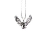 Punk Eagle Head Pendant Necklace Stainless Steel Chain 60CM Gift
