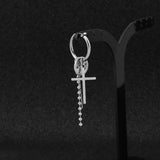 Spike Cross Stud Earring Stainless Steel