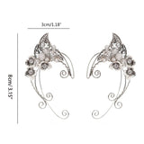 Punk Elf Ear Hook Earrings Fairy Cosplay Costume Jewelry
