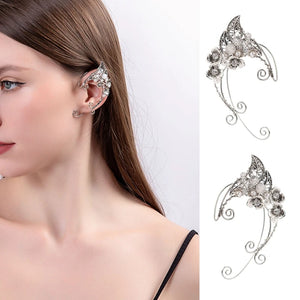 Punk Elf Ear Hook Earrings Fairy Cosplay Costume Jewelry