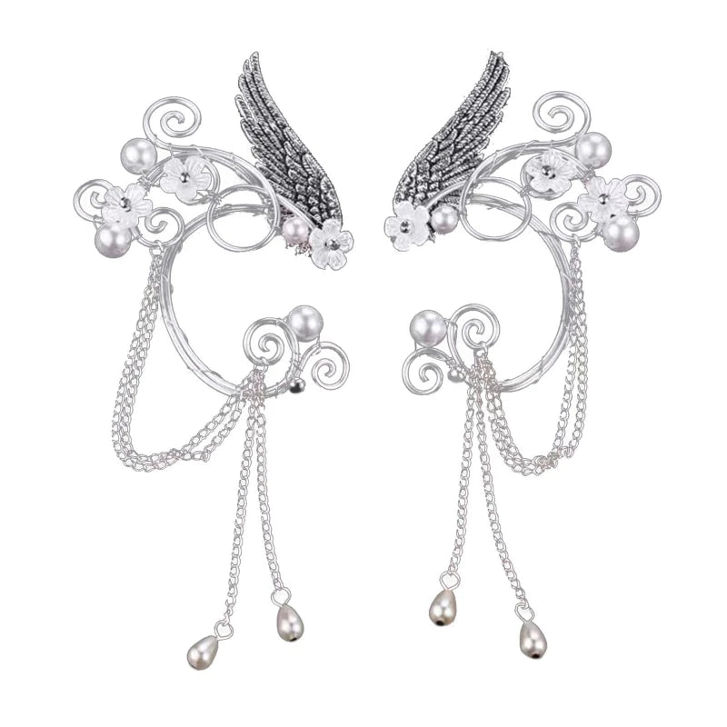 Punk Elf Ear Hook Earrings Non Piercing Ear Cuff Wrap Stud Clip