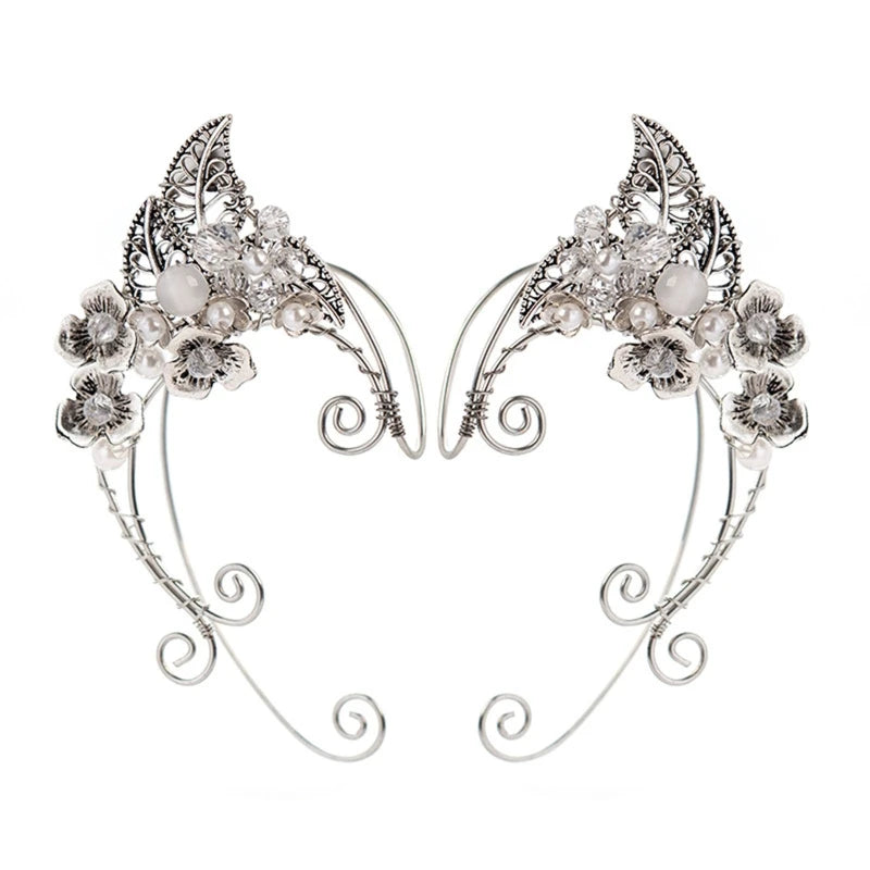 Punk Elf Ear Hook Earrings Fairy Cosplay Costume Jewelry