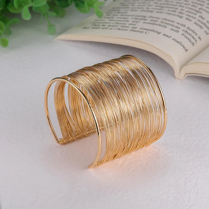Punk Opening Wires Bracelet for Women