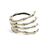 Punk Skeleton Hand Cuff Bracelet Gothic Bone Hand Claw Armlet Bangle Arm Ring