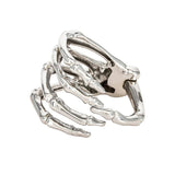 Punk Skeleton Hand Cuff Bracelet Gothic Bone Hand Claw Armlet Bangle Arm Ring