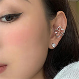 Punk Fairy Clip Earrings Goth No Piercing Metal Ear Cuffs