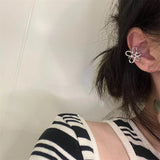 Punk Fairy Clip Earrings Goth No Piercing Metal Ear Cuffs