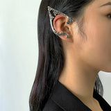 Punk Fairy Ear Cuff Gothic Wing Clip Earrings