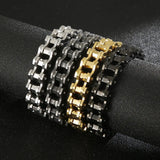 Punk 316L Stainless Steel Bracelet Men's Titanium Steel Bicycle Chain