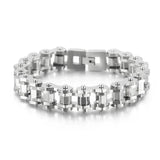Punk Stainless Steel Bracelet Men's Bike Chain