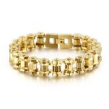 Punk Stainless Steel Bracelet Men's Titanium Bicycle Chain