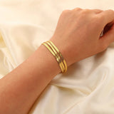 Flat Snake Chain Bracelet 3mm Silver Stainless Steel Bracelet for Women