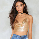 Punk Metal Body Harness Chain Bra for Women