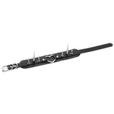 Punk Spiked Leather Choker Heart Collar Necklace Women Girls Buckle Style